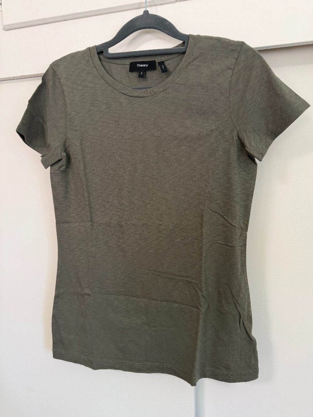 Theory Short Sleeve Tiny Tee in Organic Pima Cotton